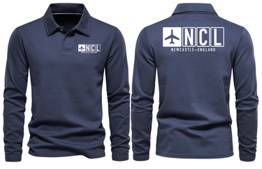 NCL AIRPORT LONG SLEEVE POLO